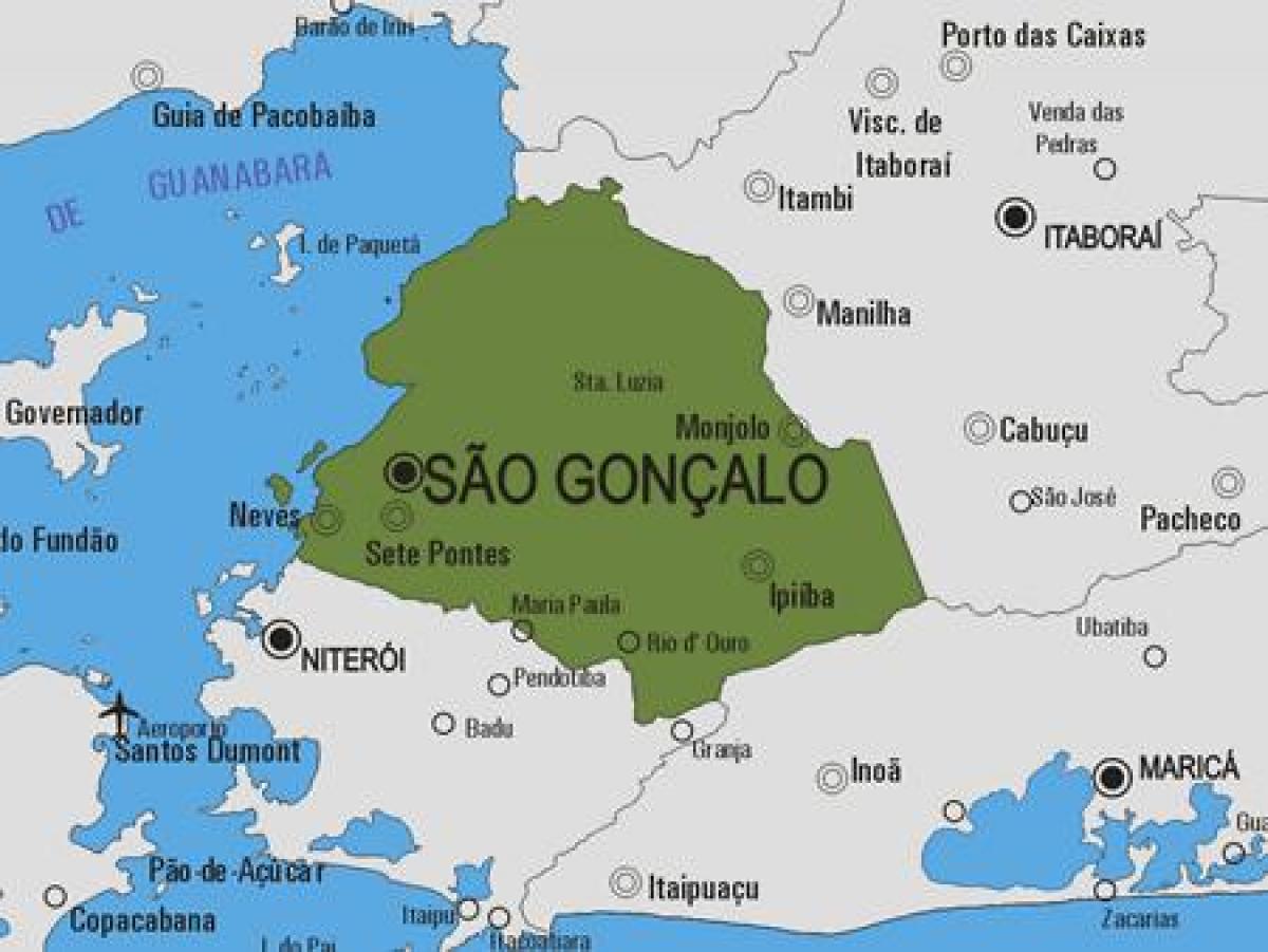 خريطة São Gonçalo البلدية