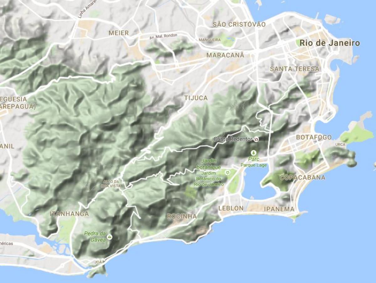 خريطة الإغاثة ريو دي جانيرو