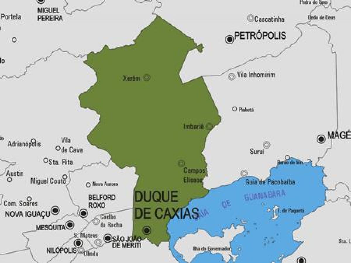 خريطة دوكي دي كاكسياس البلدية