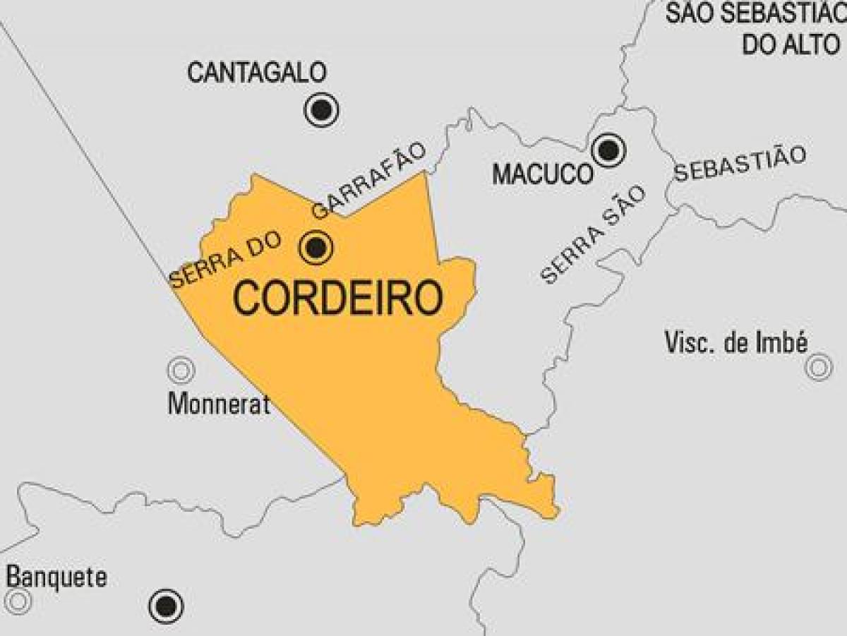 خريطة كورديرو البلدية