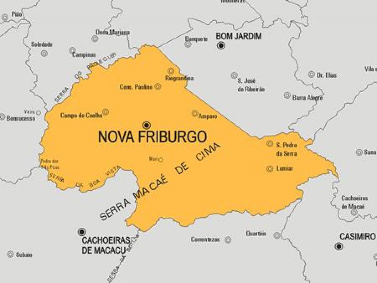 خريطة نوفا فريبورغو البلدية