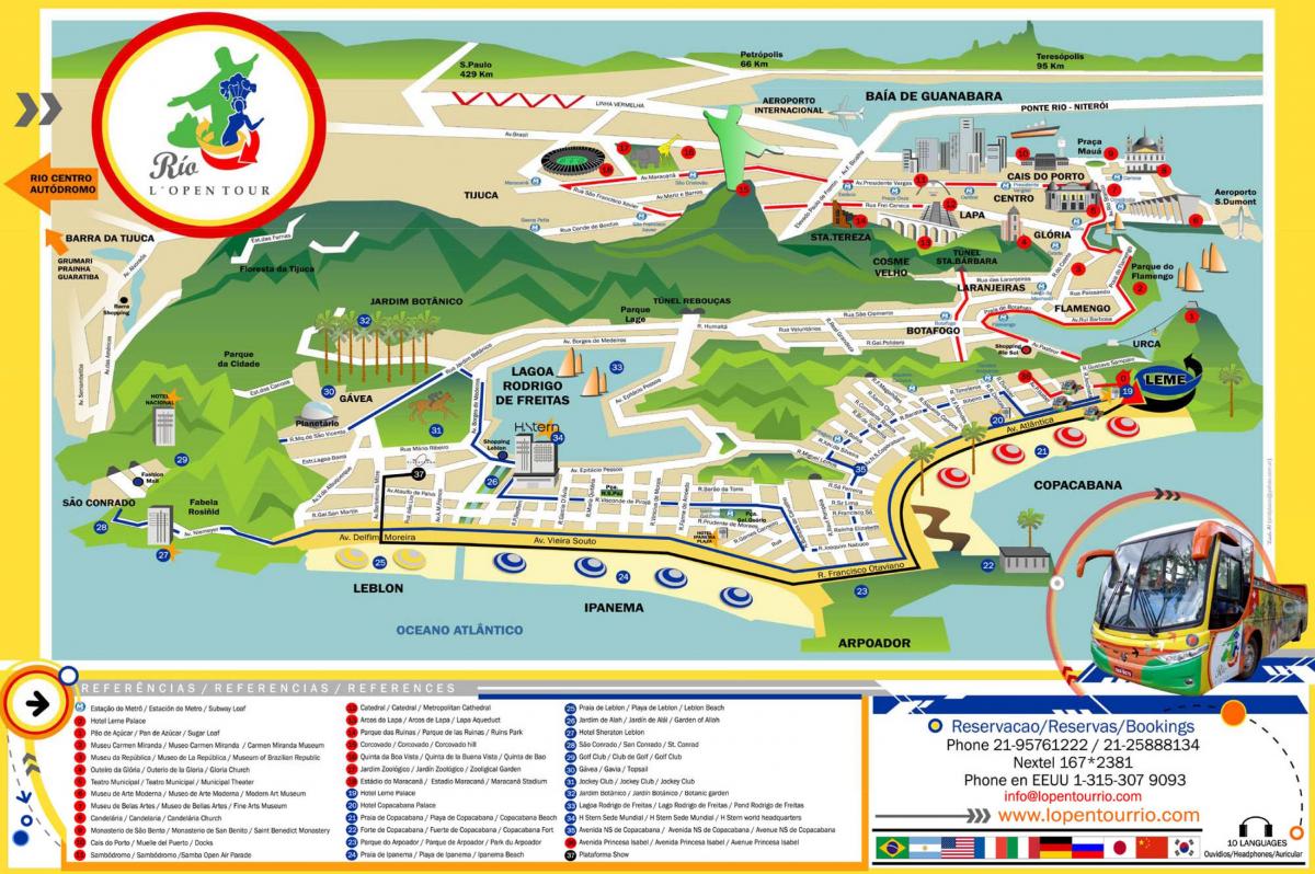 خريطة هوب على هوب إيقاف ريو دي جانيرو