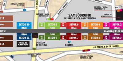خريطة Sambódromo