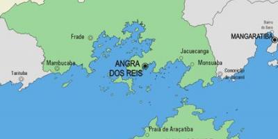 خريطة انغرا دوس ريس البلدية