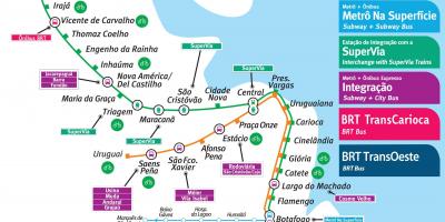 خريطة ريو دي جانيرو مترو الانفاق