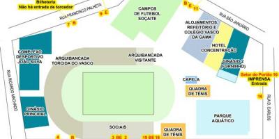 خريطة ملعب سان Januário