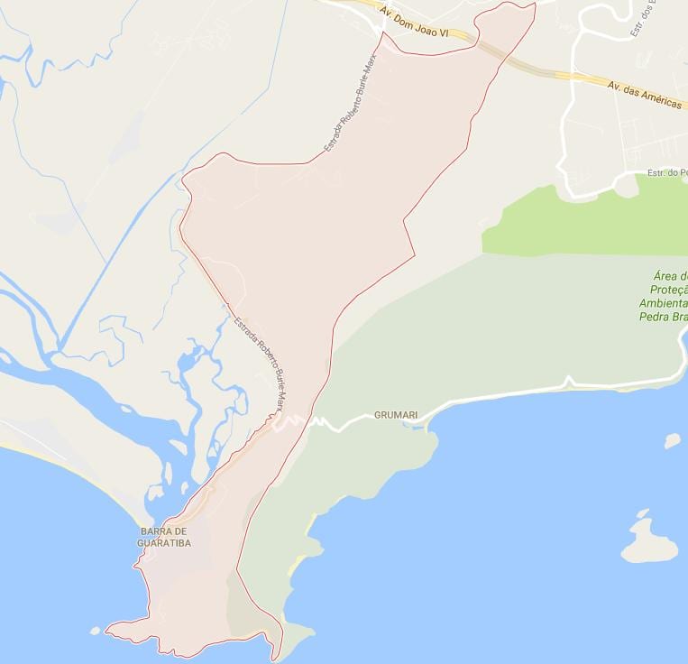 خريطة Barra de Guaratiba
