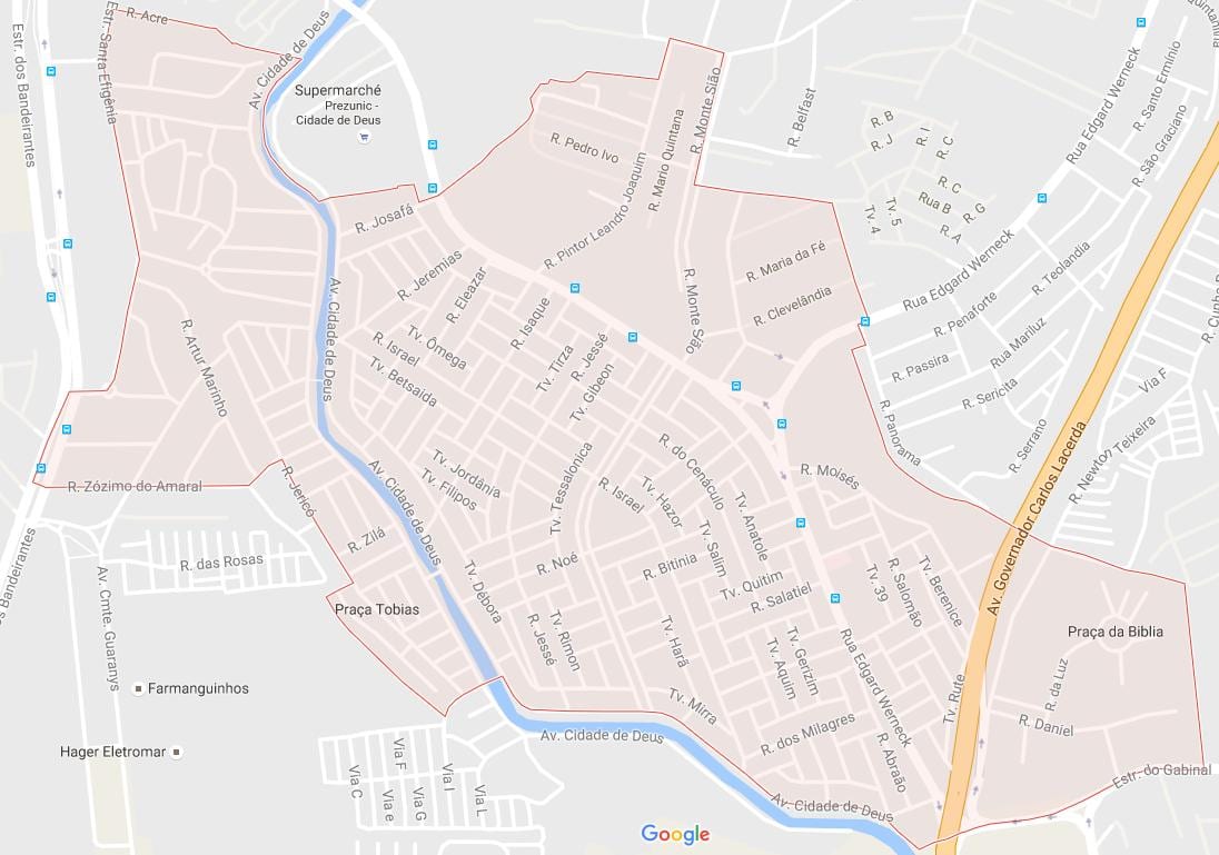 خريطة Cidade de Deus