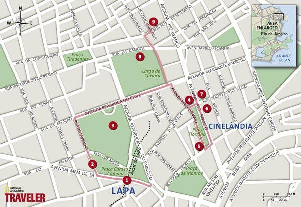 خريطة Cinelândia