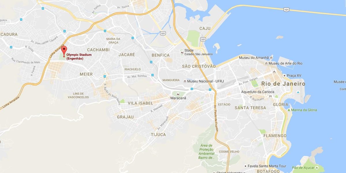 خريطة Engenhão