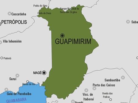 خريطة Guapimirim البلدية