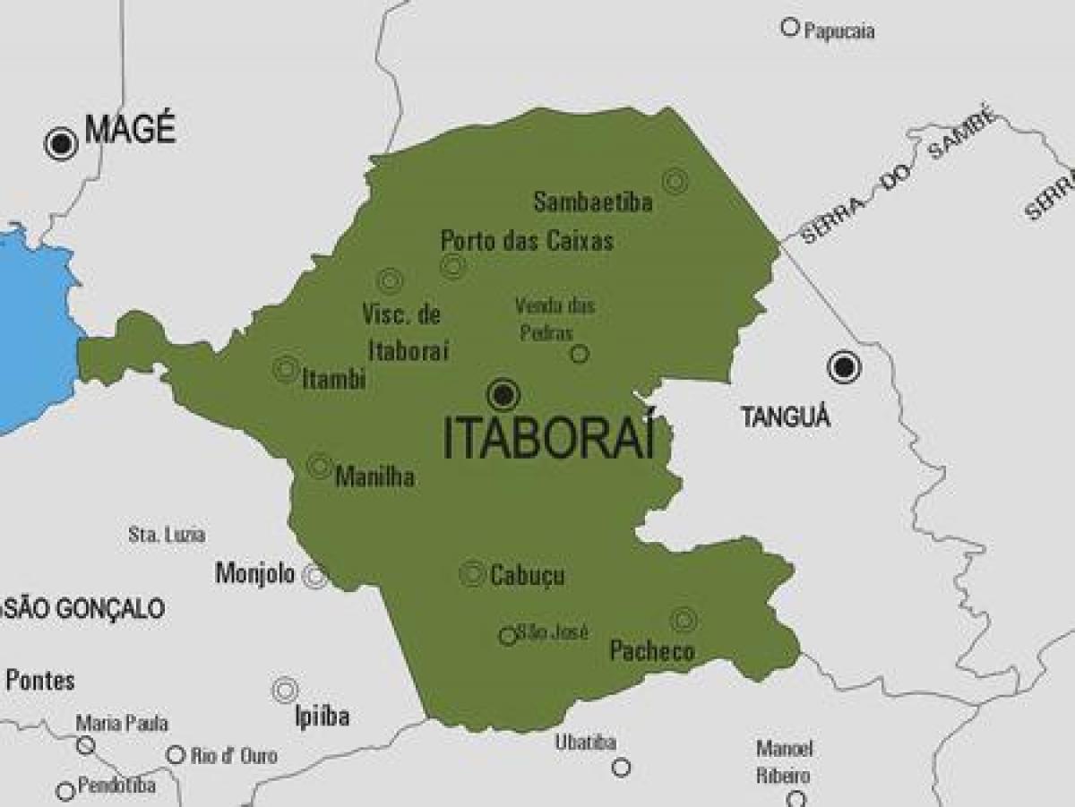 خريطة Itaboraí البلدية