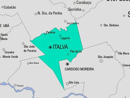 خريطة Italva البلدية