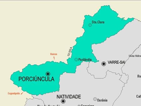 خريطة Porciúncula البلدية