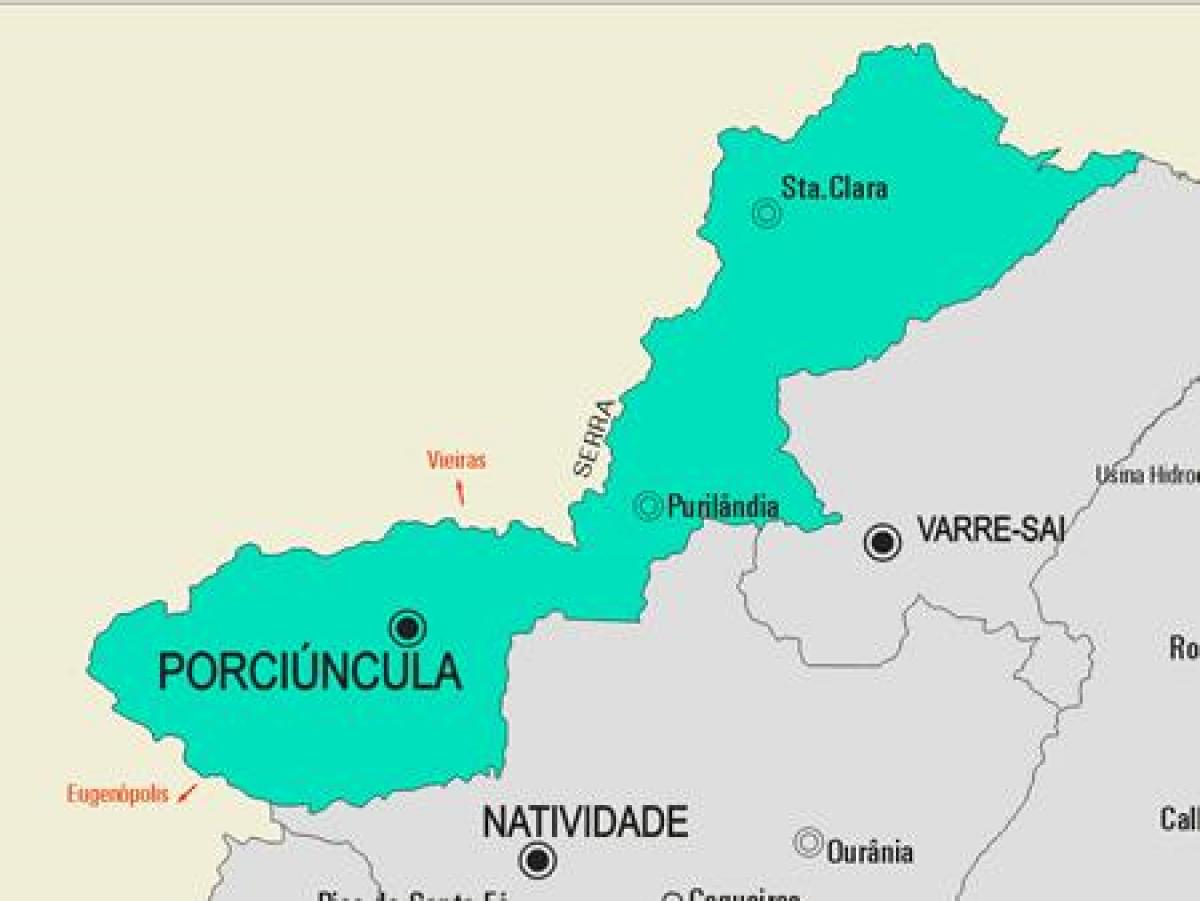 خريطة Porciúncula البلدية