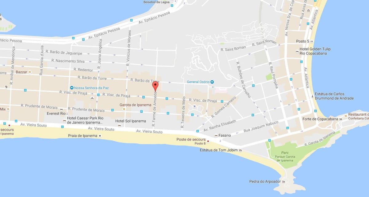 خريطة quartier شاذ ريو دي جانيرو