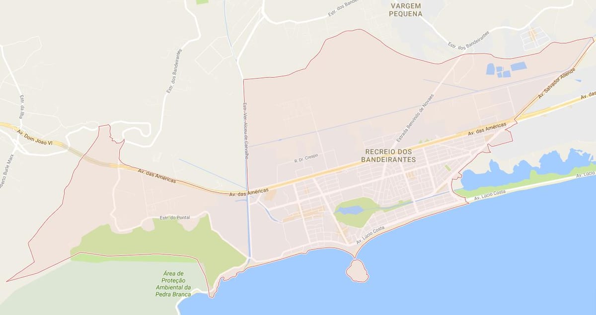 خريطة Recreio dos Bandeirantes