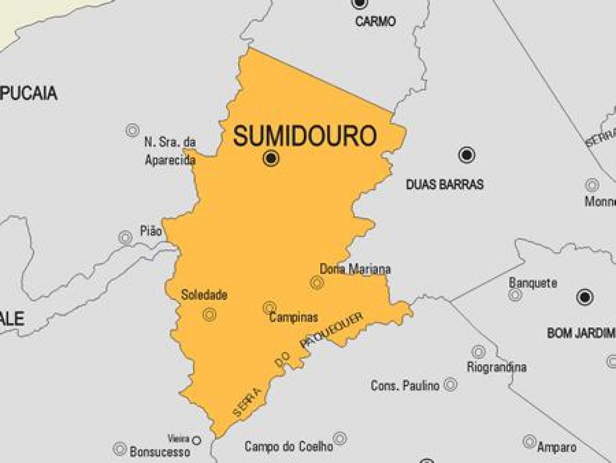 خريطة Sumidouro البلدية