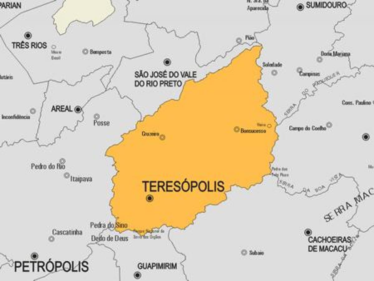 خريطة Teresópolis البلدية