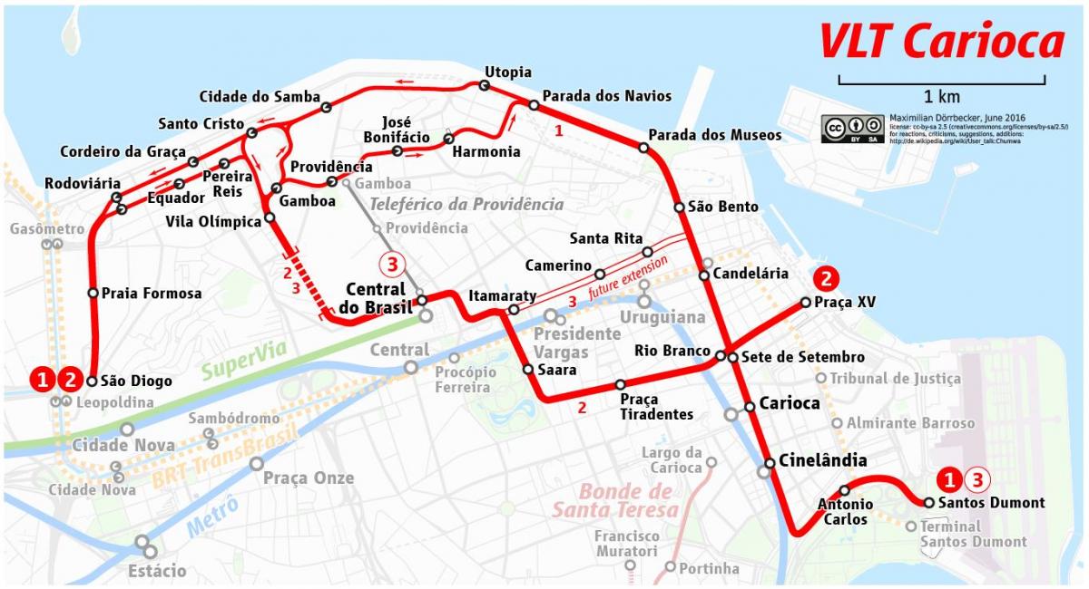 خريطة VLT ريو دي جانيرو