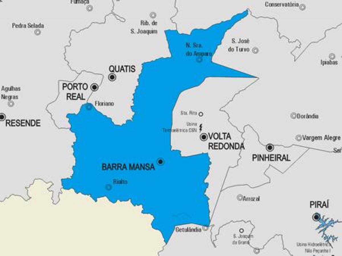 خريطة بارا مانسا البلدية