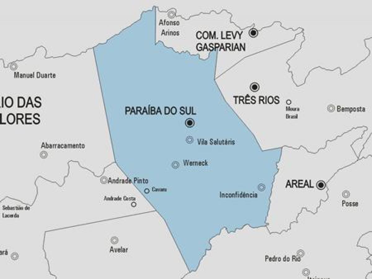 خريطة بارايبه دو سول البلدية