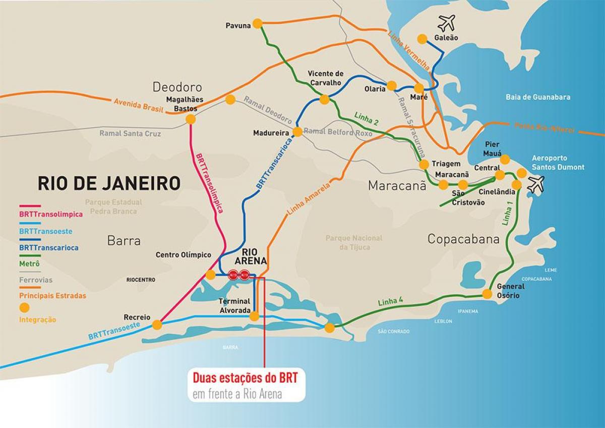 خريطة ريو الساحة الموقع