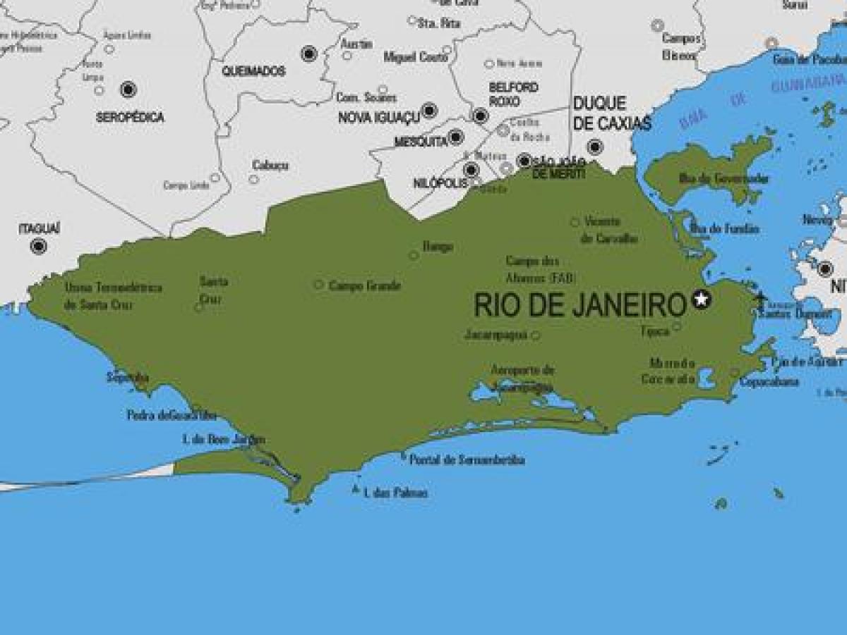 خريطة ريو بونيتو البلدية