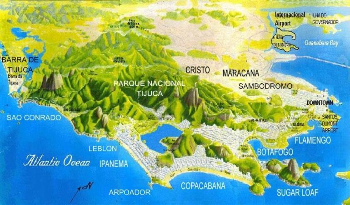 خريطة ساو كونرادو الشاطئ