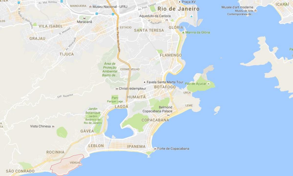 خريطة favela فيديغال