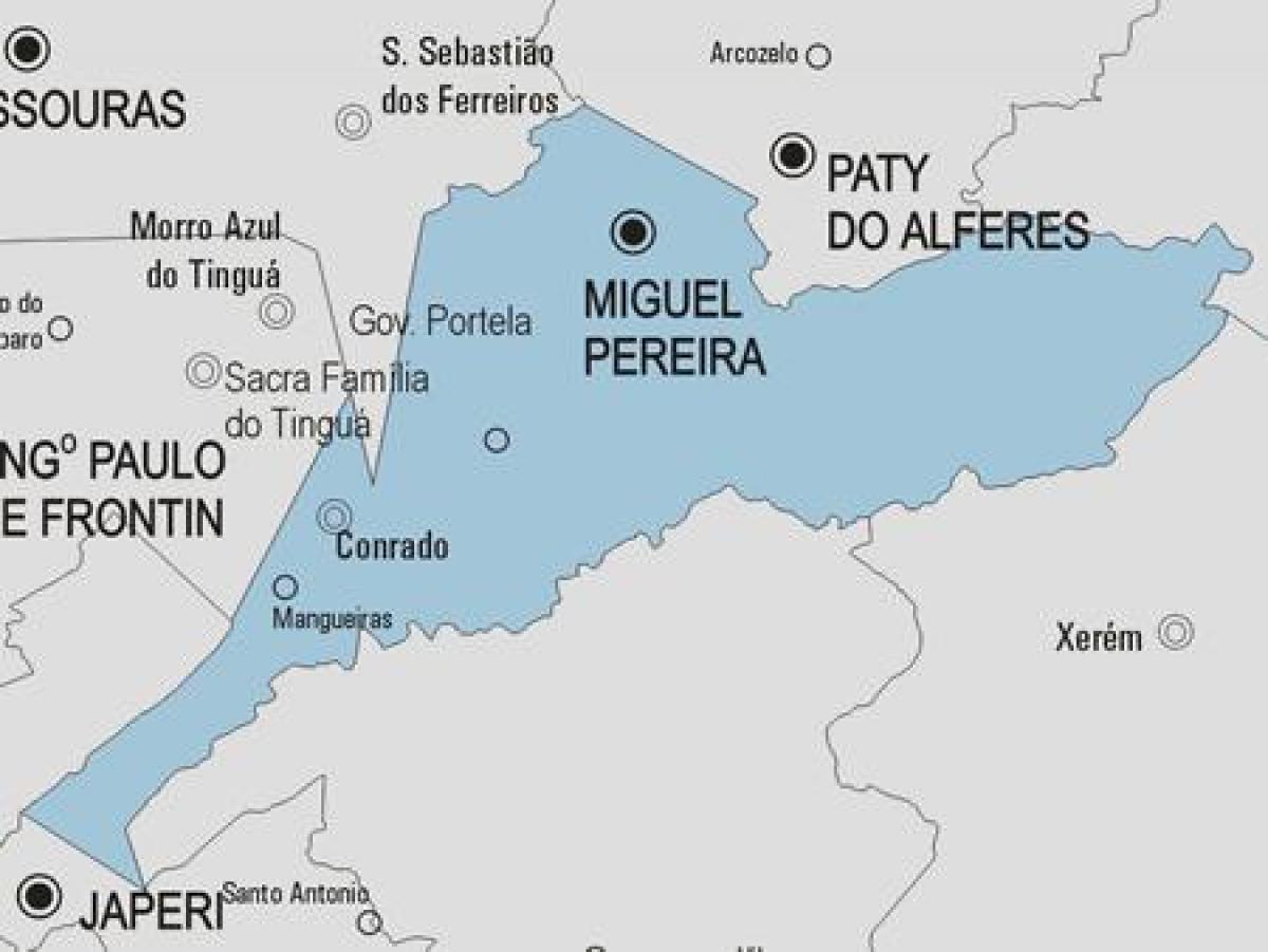 خريطة ميغيل بيريرا البلدية