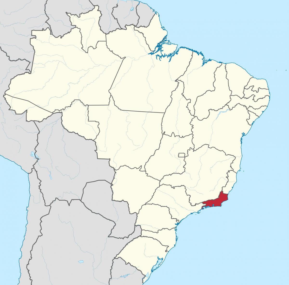 خريطة ولاية ريو دي جانيرو