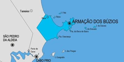 خريطة Armação دوس بوزيوس البلدية