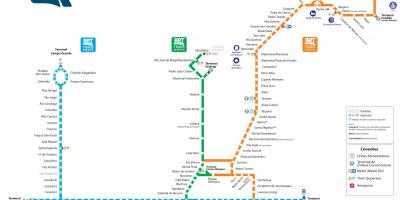 خريطة BRT ريو دي جانيرو