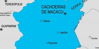 خريطة Cachoeiras دي Macacu البلدية