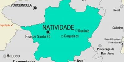 خريطة Natividade البلدية