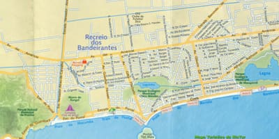 خريطة Recreio الشاطئ