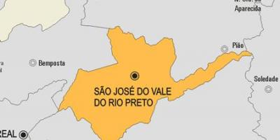 خريطة ساو جوزيه دو فالي دو ريو بريتو البلدية