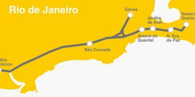 خريطة ريو دي جانيرو مترو الخط 4