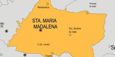 الخريطة سانتا ماريا مادالينا البلدية
