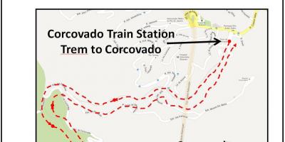 خريطة كوركوفادو القطار