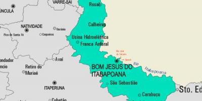 خريطة يسوع بوم القيام Itabapoana البلدية